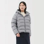 【MUJI 無印良品】女輕量羽絨可攜式附帽外套(黑色/薰衣草紫/深棕)
