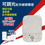 【松果購物】【明沛】可調光紅外線人體感應燈-插頭型-白/黃光-MP9171