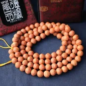 精品尼泊爾正統鳳眼菩提 14mm 108顆 念珠佛珠菩提子串珠風水飾品
