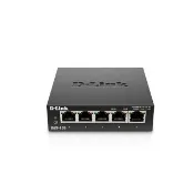 【D-Link】DGS-105 台灣製造 5埠 Gigabit 桌上型10/100/1000BASE-T 超高速乙太網路交換器 金屬外殼