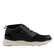 REEBOK 男女 FURYLITE CHUKKA 皮革X尼龍X麂皮 黑米白【A-KAY0 5折】【V69898】