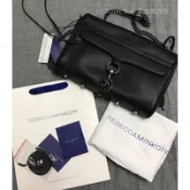 Rebecca Minkoff MAC Clutch 大款 黑色鐵黑鏈 牛皮基本款側背包 保證正品