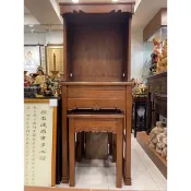 佛桌神桌-桌子2尺9寬x4尺2高 加屋頂7尺1高