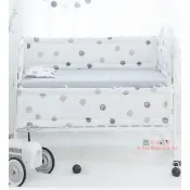 台灣製造MIT-韓式簡約風親膚純棉嬰兒床圍床包組