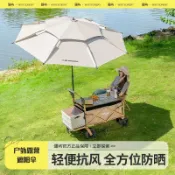 後開門折疊手推車 折疊手拉車 露營推車 拉桿車 買菜車 折疊推車 購物車疆嶼戶外露營手推車兒童可躺折疊營地車野餐野營車擺