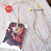 五色繩+古錢+PVC套  中吉祥袋 香火袋項鍊 御守 護身符 香火袋【鹿府文創B02S3304】