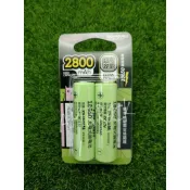 華志 PRO-WATT 18650M 3.7V 2800mAh 正極平頭充電式鋰電池2入