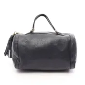 【DOKODEMO】【二手】Gucci GUCCI 托特包 SOHO CELLARIUS 282302 海軍藍皮革 Soho Interlocking G 迷你波士頓包 女士