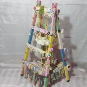 免運🌈 實木DIY貓爬架 貓爬柱 人字梯貓咪攀爬架 麻繩編製貓抓板 純手工貓咪玩具 網紅貓吊床 太空艙貓窩 可定制貓爬架