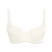 【Gennies 奇妮】2件組*哺乳內衣 細緻花紋軟鋼圈內衣 010系列(白)