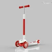 （可開發票）【現貨免運】好奇小子兒童滑板車四輪閃光可摺疊升降兒童溜溜車scooter踏板車（滿額免運）