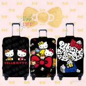 三麗鷗 Hello Kitty 行李箱套可水洗胖胖箱保護套防刮卡通適合 18-32 英寸行李箱 K505