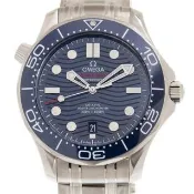 【OMEGA 歐米茄】Seamaster海馬潛水300米系列同軸擒縱腕錶x藍面  送禮x42mm(210.30.42.20.03.001)