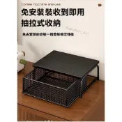 【臺灣爆火】咖啡機 茶包 置物架 桌面 抽屜式 整理 收納盒 工位 大容量 咖啡杯 分層 杯架