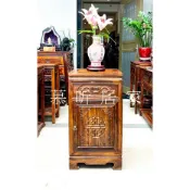 〈台南實體展示〉全新品【春福單抽單門置物櫃】原木雞翅木製作 財位櫃 電話櫃 書櫃 角落櫃 廚房櫃 櫃子 中式古典實木家俱
