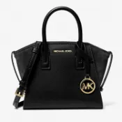 MICHAEL KORS 迷你蝙蝠包 手提斜背兩用包 真皮拼接麂皮 斜背包 手提包 M80997 黑色MK(現貨)
