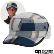【Outdoor Research】YUKON CAP 二用式內刷保暖遮耳羊毛帽/非The North Face/OR 243658-2831 深藍格紋