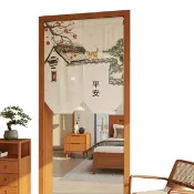 玖月奇跡 隔斷門簾 中式門簾 半隔斷簾 客廳臥室門簾 80*180cm組合（隔斷簾 隔間簾 預購12天）