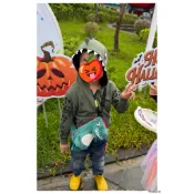 H&M恐龍造型4-6y歲連帽拉鏈外套+恐龍造型斜背包 兒童幼兒萬聖節造型