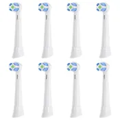 【比比昂】AKUMIX 電動牙刷替換刷頭 - 與 Oral-B iO2/iO3/iO4/iO5/iO6/iO7/iO8/iO9/iO10 - 柔軟超細刷毛，有效去除牙菌斑 - 更耐用，衛生，家用（黑色，L）