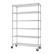 【Costco好市多】Trinity 六層置物架附滾輪 Trinity 6-Tier NSF Rack With Wheels