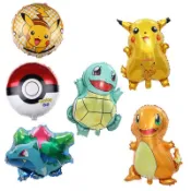 皮卡丘鋁箔氣球/Pokemon 寶可夢系列鋁箔氣球/傑尼龜氣球/小火龍氣球/生日派對/慶生/園遊會/幼稚園活動鋁箔