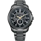 CITIZEN星辰BL5547-89H Eco-Drive萬年曆光動能紳士腕錶/黑面43mm