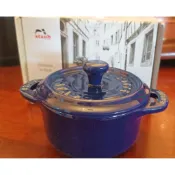 【全新】Staub經典瓷陶缽烤盅10cm 藍/橘/紅色愛心
