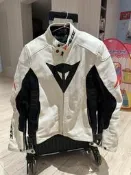 義大利Dainese 丹尼斯 白色皮衣 防摔衣 兩截式皮衣