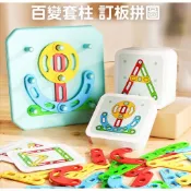 【百寶袋】現貨懞氏百變套柱 形狀拼裝 早敎拼圖 幾何配對 拼圖 早敎玩具 益智玩具 啟蒙玩具 圖形顏色 拼拼樂 益智桌遊