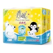 (店+)【春風】柔膚感抽取式衛生紙110抽*24包*3串 (箱購)