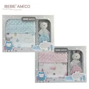 BEBE AMICO 童趣故事(貝貝豆)四季毯+安撫巾