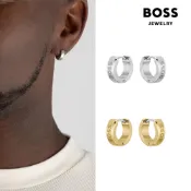 【BOSS】Odell 不鏽鋼圈式耳環(2色可選)