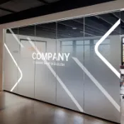 客製化 玻璃貼 幾何線條漸變磨砂玻璃貼膜 公司辦公會議室裝飾膜現代簡約風格貼紙