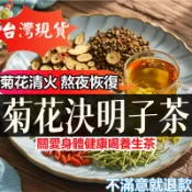 現貨免運🔥菊花決明子茶 熬夜調理 菊花茶 退火茶 牛蒡茶 養生茶 熬夜茶 冷泡茶 花草茶 花茶 茶包 決明子 菊花 枸杞