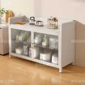 【優品星球】岩板多層對開門電器架 100CM 電器櫃 餐邊櫃 廚房置物櫃 中島櫃 置物架