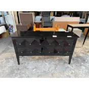 香榭二手家具*黑色鋼琴烤漆5.3尺 造型大四抽餐櫥櫃-餐櫃-碗盤櫃-展示櫃-置物櫃-收納櫃-衣櫃-矮櫃-電視櫃-斗櫃