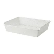 【IKEA 宜家家居】KOMPLEMENT 金屬網籃, 具圖案/白色, 75x58 公分