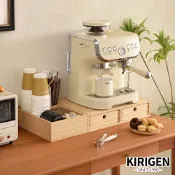 【桐趣】自然玩家咖啡機實木雙抽單格櫃-原木