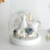 台南現貨~永生花玻璃球 情人節禮物 結婚禮物 結婚周年禮物 愛人生日禮物 告白禮物 婚紗永生花球 愛的表白 新婚禮物
