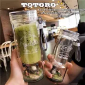 《台灣現貨.出貨》（出清）TOTORO 宮崎駿 龍貓 小龍貓 造型 水杯 隨行杯 公仔 微景觀 創意 動漫 卡通 禮物