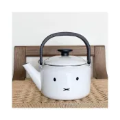 (店+)【FUJIHORO 富士琺瑯】日本 富士琺瑯 米菲兔表情琺瑯壺 2.0L IH爐對應  煮水壺 琺瑯壺 附原廠外盒 新居賀禮