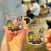 【小瓶果🍎】現貨 迷你小酒杯 高硼硅玻璃杯 家用水杯 可愛清酒杯 水杯 茶杯 玻璃杯 酒杯 果汁杯 牛奶杯 燒酒杯 杯子