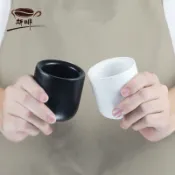 手沖咖啡杯 陶瓷聞香杯 加厚拿鐵杯 冷萃杯套裝 意式濃縮杯 防燙手把