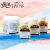 協貿國際日用品生活9館 溫莎牛頓精煉亞麻油紅花油油畫塑型膏亞光油亮光油油畫顏料煤介