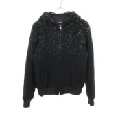 【DOKODEMO】【二手】Emporio Armani 連帽羊毛長毛外套 R1R320 男士二手 A