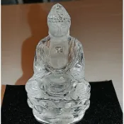 😍珍藏  精雕 白水晶 如來 釋迦摩尼佛 佛祖 光明 雕件  佛像 神像 萬法空性 藝術品 只有一尊 限量