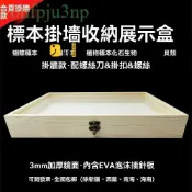 時尚家居 公司貨 免運 附發票~ 昆蟲標本盒 插針松木標本框 實木玻璃蝴蝶存放盒 展示盒含針板可掛牆工廠直銷 全館折扣 新品特價 售後保障 5s717