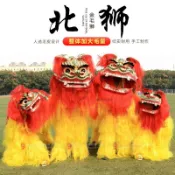 可開票♥上新‖正宗雙人舞獅道具整套龍獅北獅龍獅單人小北獅獅子頭服裝全套金獅