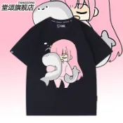 🔥桃園出貨🔥薩卡班甲魚聯名 孤獨搖滾動漫 短袖T恤 純棉短袖男女同款 日系 T恤 潮牌 T恤 短袖上衣 寬版 T恤 